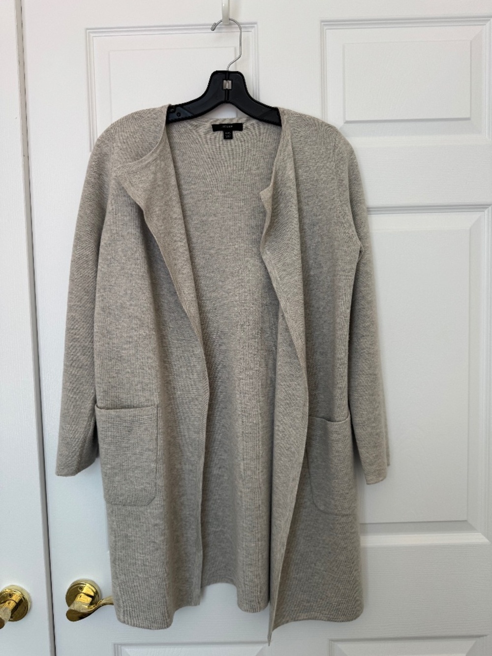J.Crew Gray Open Front Sweater Blazer Coat Cardigan Knit Jacket Size [Size XXS]